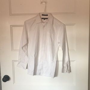 Boys White Collared Shirt